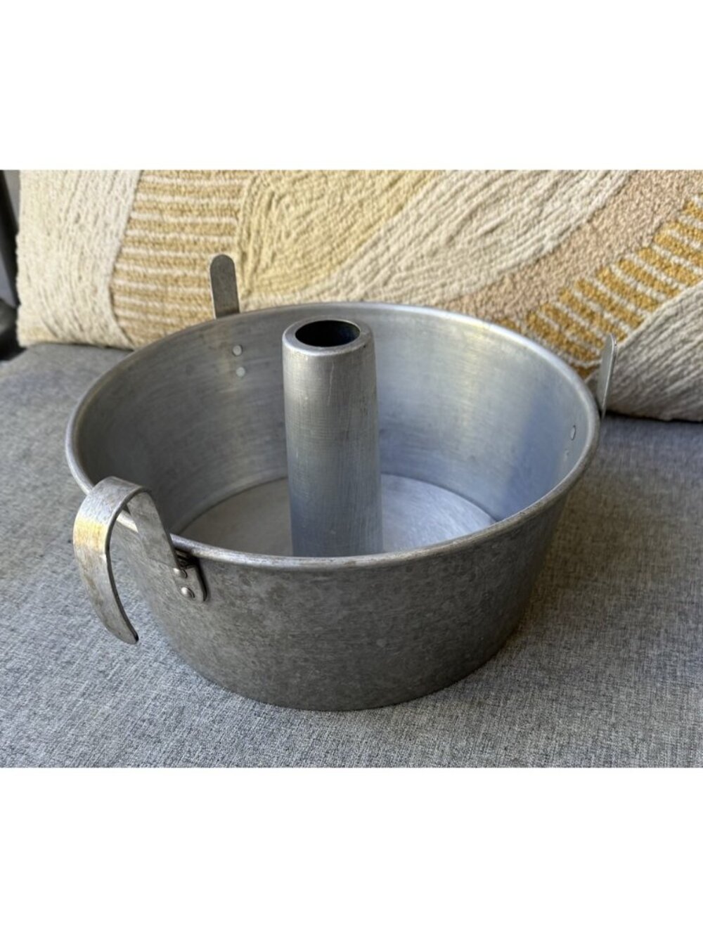 Mirro Aluminum 10" Angel Food Cake Pan With Handle 5394M 2 Pc With Feet Usa